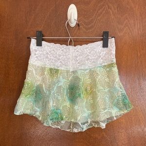 Black Swan Skirts Sparkly Green Ballet Skirt